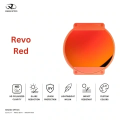 nylon polarized lens mirror coated red