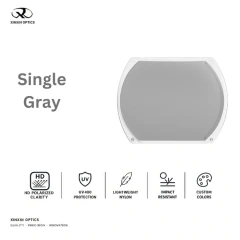 nylon polarized lens solid color gray tinted