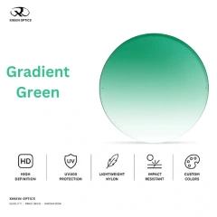 nylon sunglasses lens gradient color green tinted