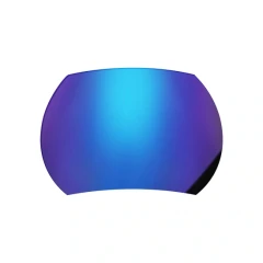 nylon sunglasses lens mirror coated 8c decentered blue PAXS2109
