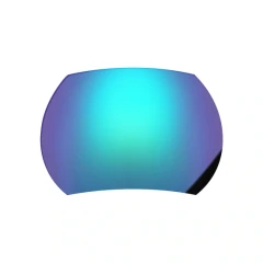 nylon sunglasses lens mirror coated 8c decentered green PAXS2109