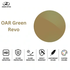 nylon sunglasses lens mirror coated green