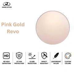 nylon sunglasses lens mirror coated pink golden