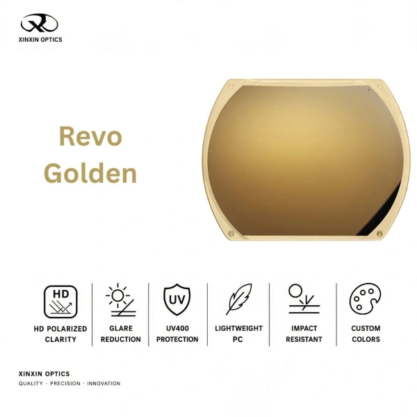 PC Polarized Lens Golden Mirror Coated