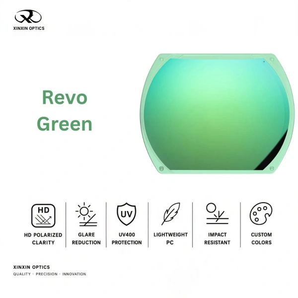 PC Polarized Lens Green Mirror Coated