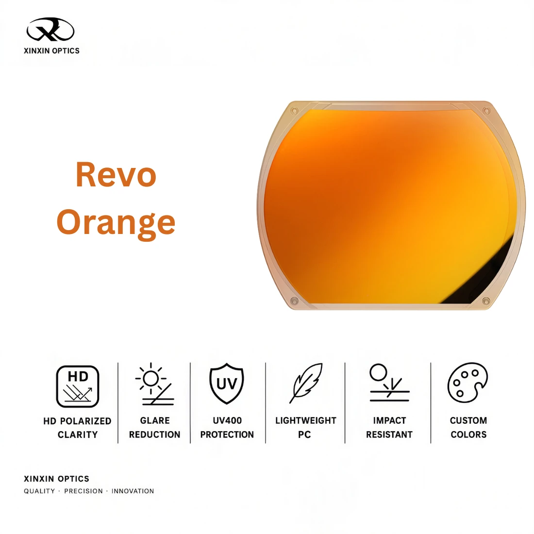 PC Polarized Lens Orange Mirror Coated